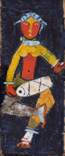 Amina Kidwai with her dead husband